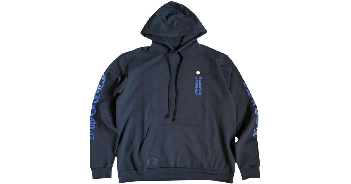 Chrome Hearts Vertical-Logo Hoodie in Blue for Men | Lyst UK