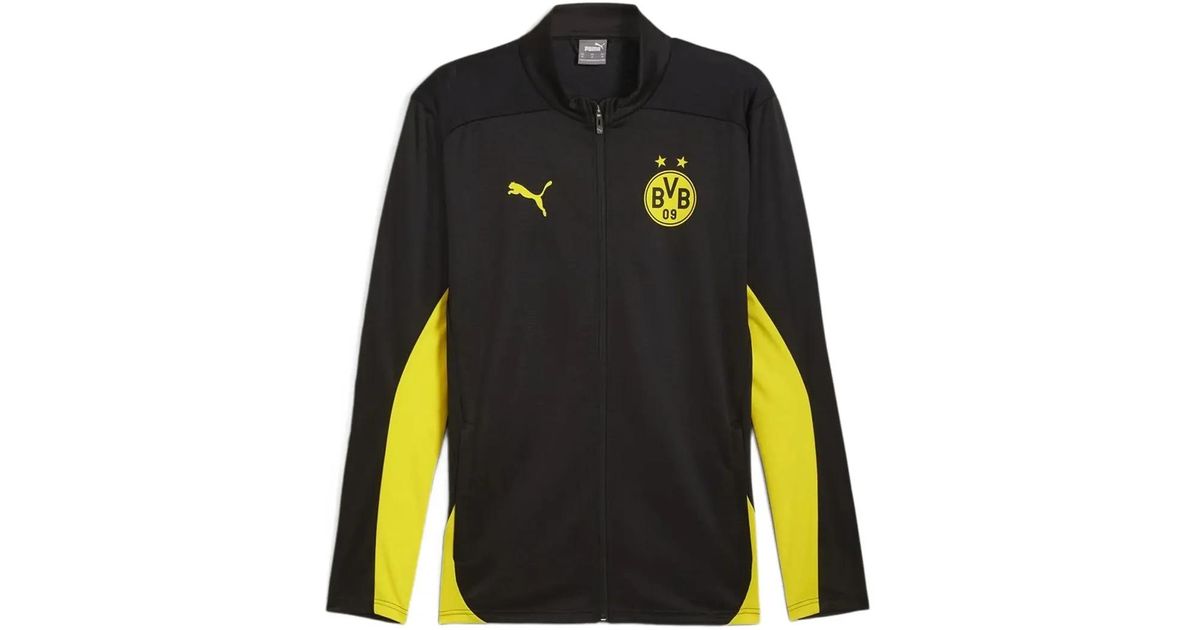 PUMA Borussia Dortmund Training Jacket in Black for Men Lyst