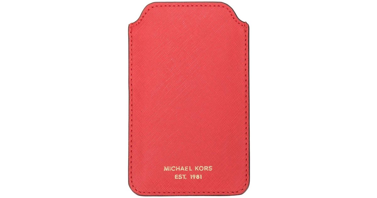 MICHAEL Michael Kors Leder IPhone 5-Hülle in Rot - Lyst