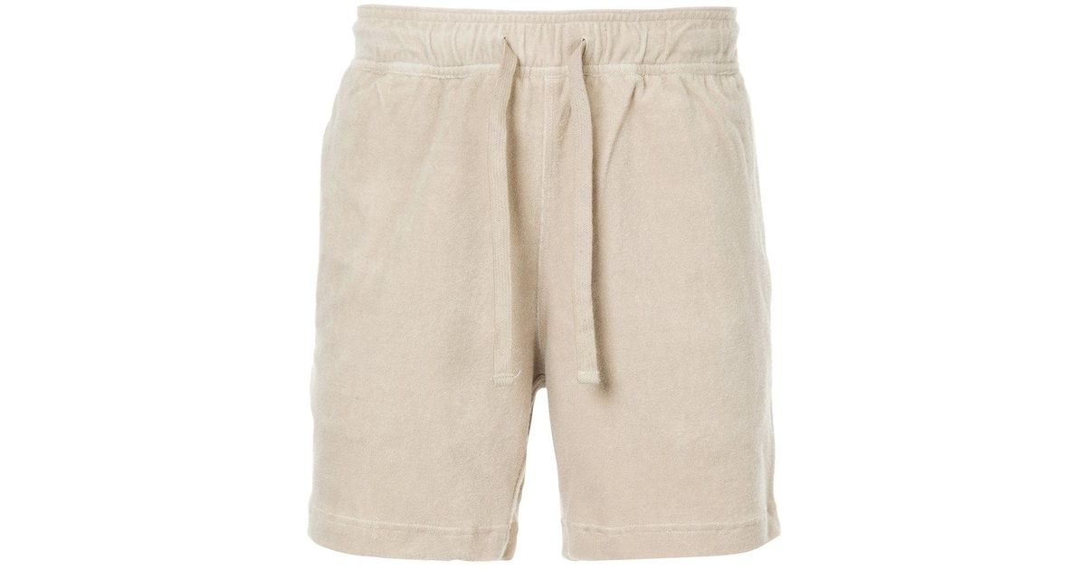 Venroy Linen Terry Towel Shorts in Natural for Men | Lyst