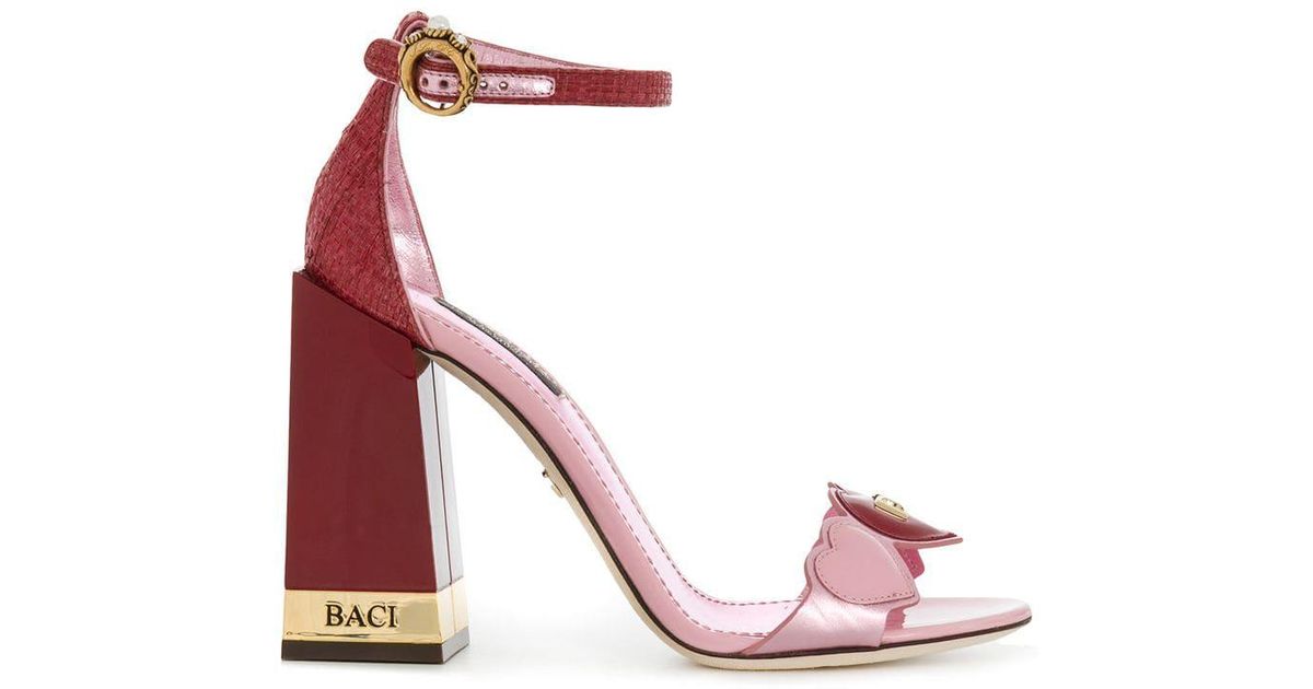 Dolce and gabbana pink heels best sale