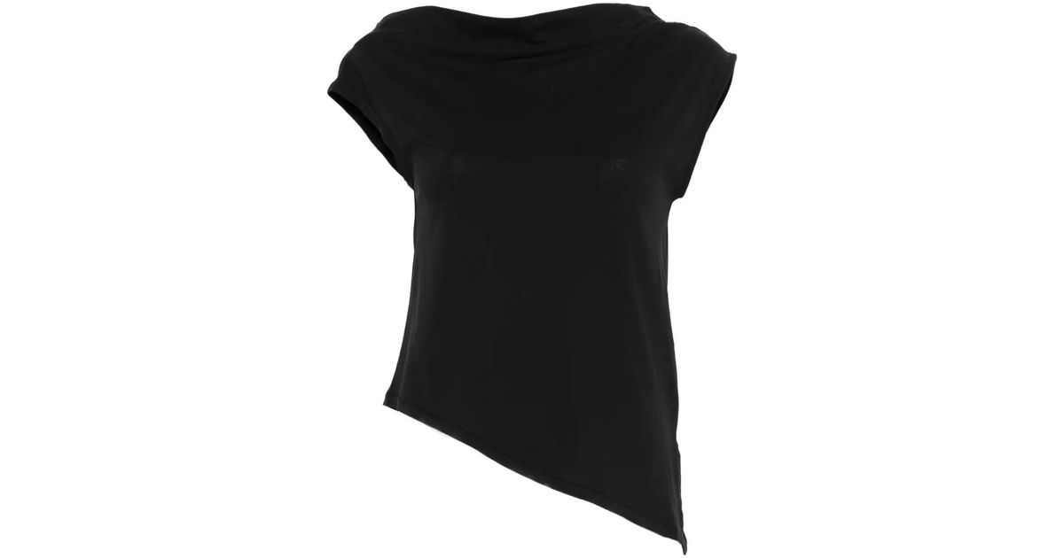 Alpha Studio Haut À Design Asymétrique in Black | Lyst