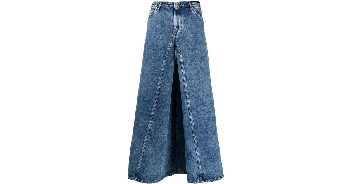 DIESEL D-spritzz 009ij Wide-leg Jeans in Blue | Lyst