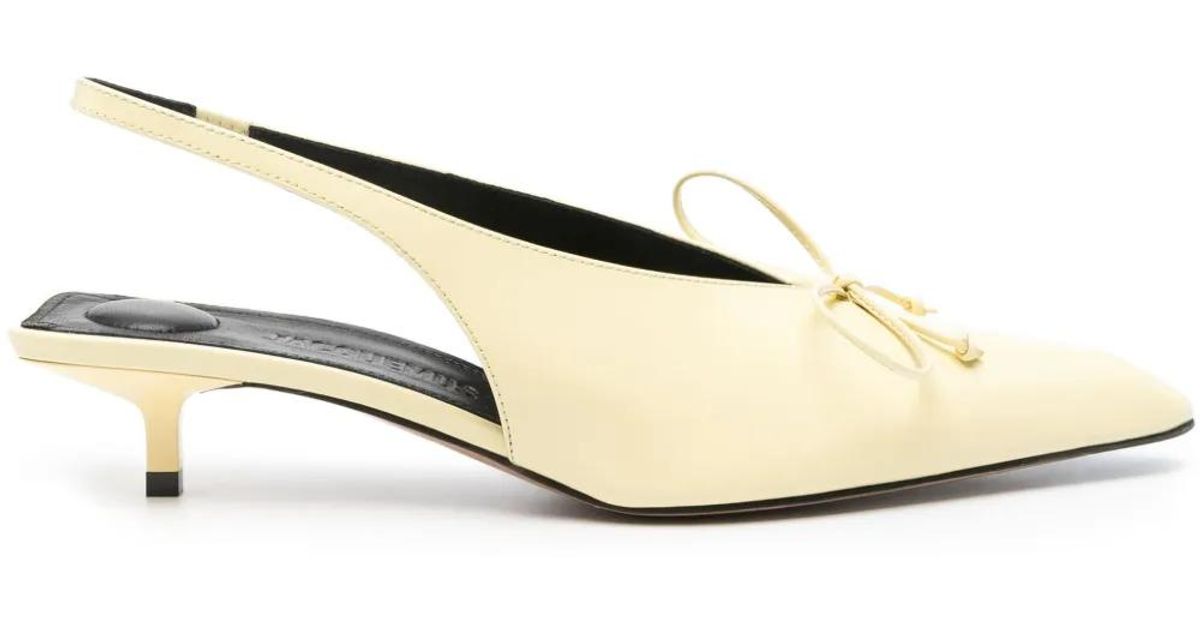 Jacquemus Yellow Les Sculptures 'les Slingbacks Cubisto