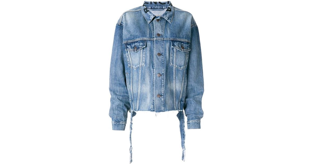 balenciaga cut waistband jacket