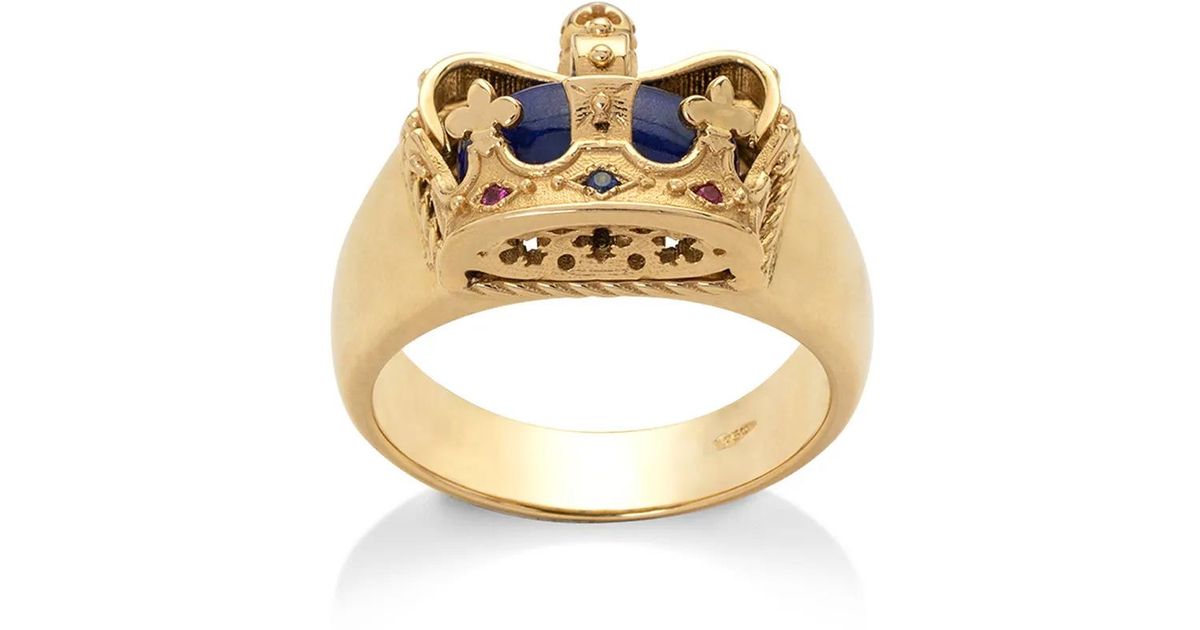 Royal Rind Dolce & Gabbana 18K Royal Ring in Metallic for Men | Lyst