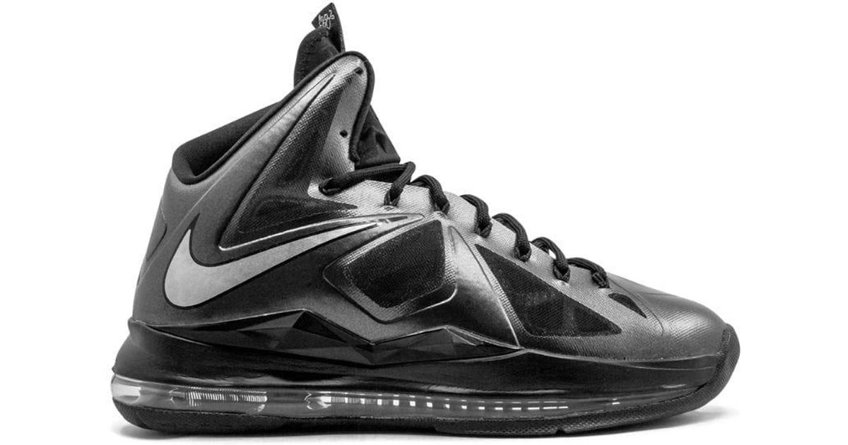 Nike Rubber Lebron 10 High Top Sneakers 