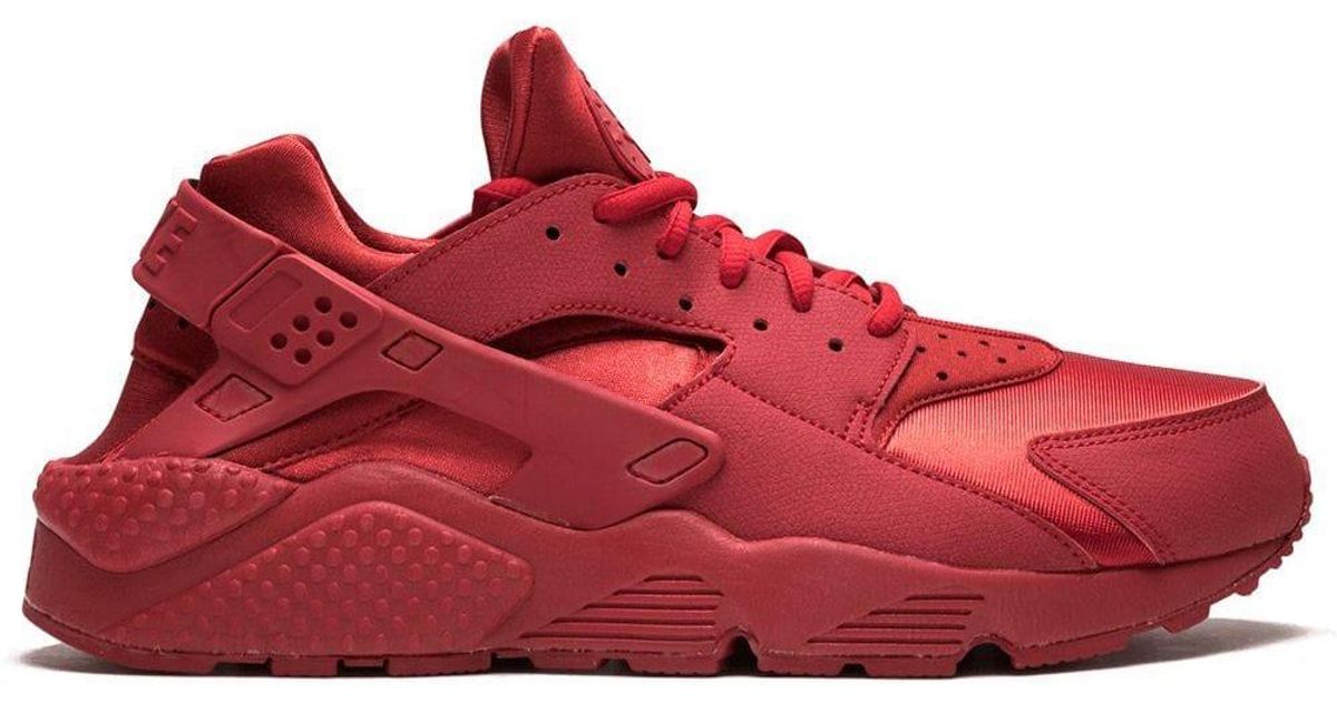 red nike air huarache womens