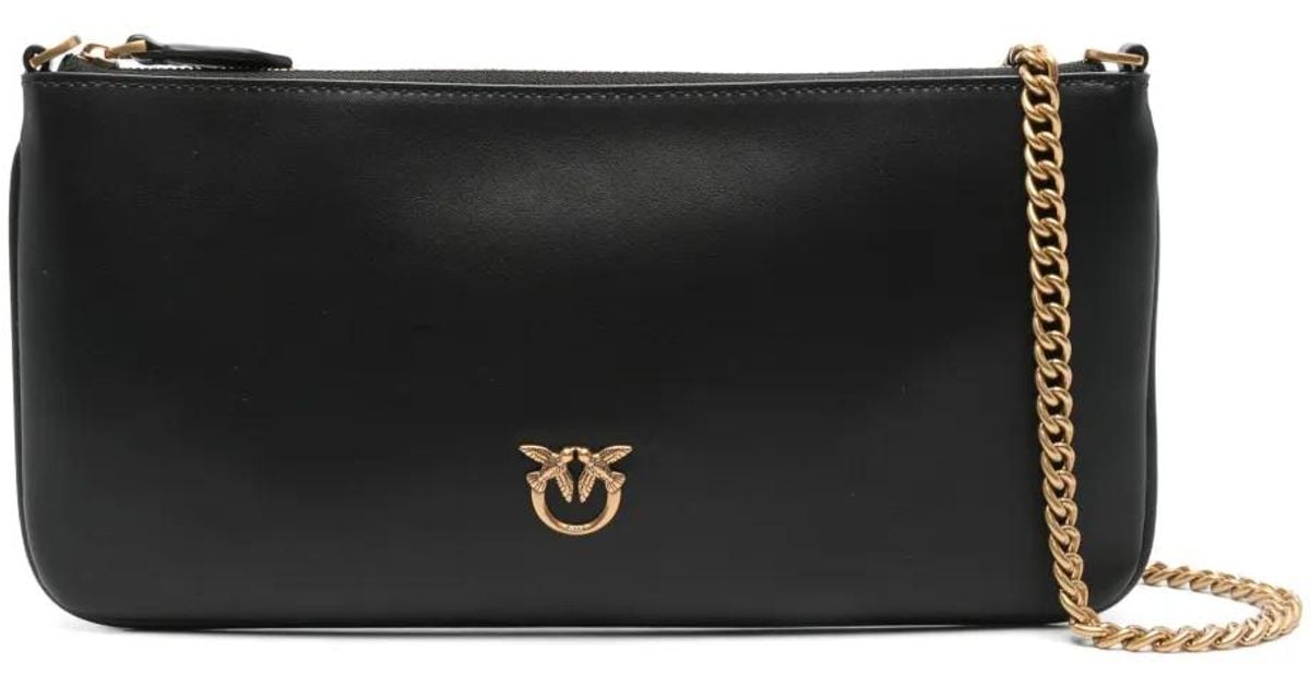 ショルダーバッグ・ポシェット PINKO 'Horizontal Flat' clutch Black Pinko Horizontal Flat Shoulder Bag in Black | Lyst