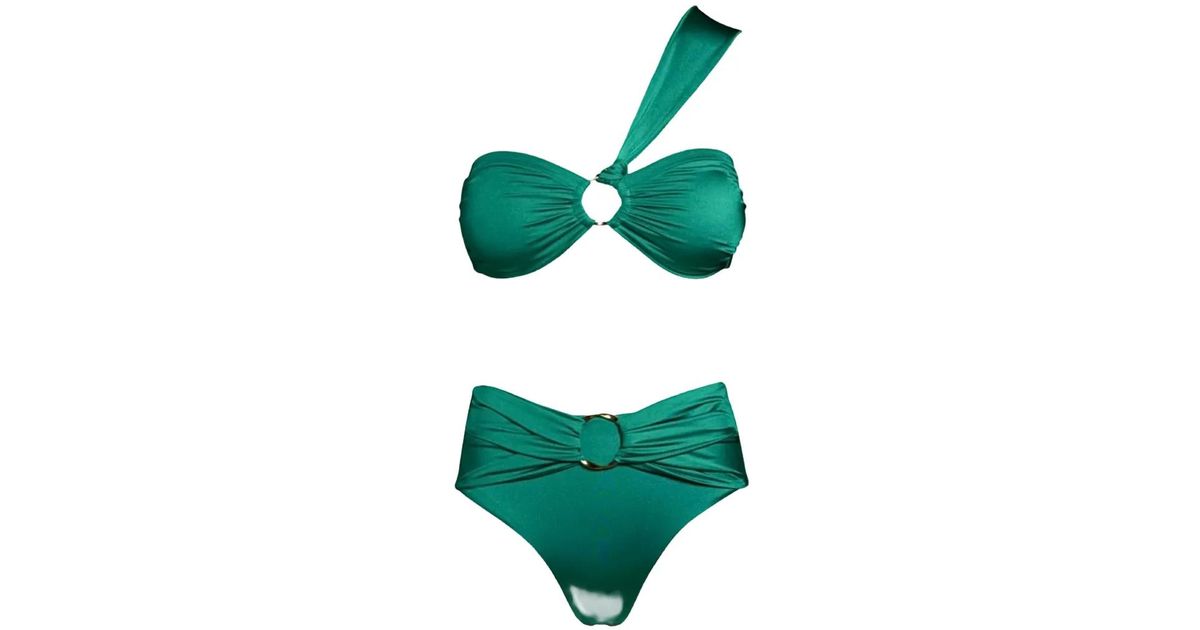 SOFIA ERHAN Hera O Ring Bikini In Green Lyst Canada