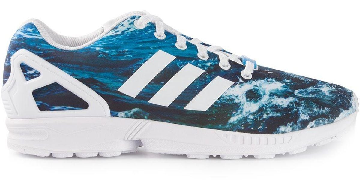 adidas Zx Flux "ocean" Sneakers in Blue for Men | Lyst