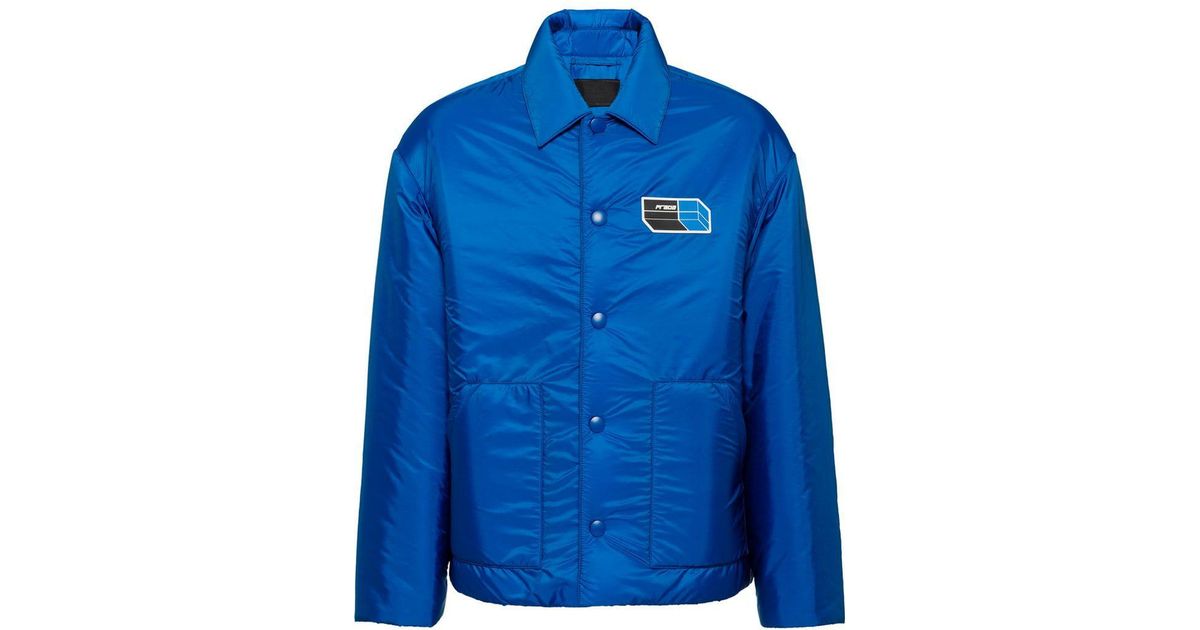 prada blue nylon jacket