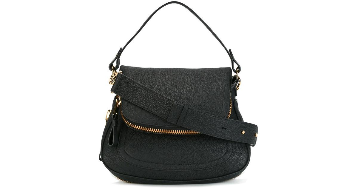 Tom Ford Medium Double Strap Jennifer Bag in Black | Lyst Tom Ford Medium Double Strap Jennifer Bag in Black | Lyst