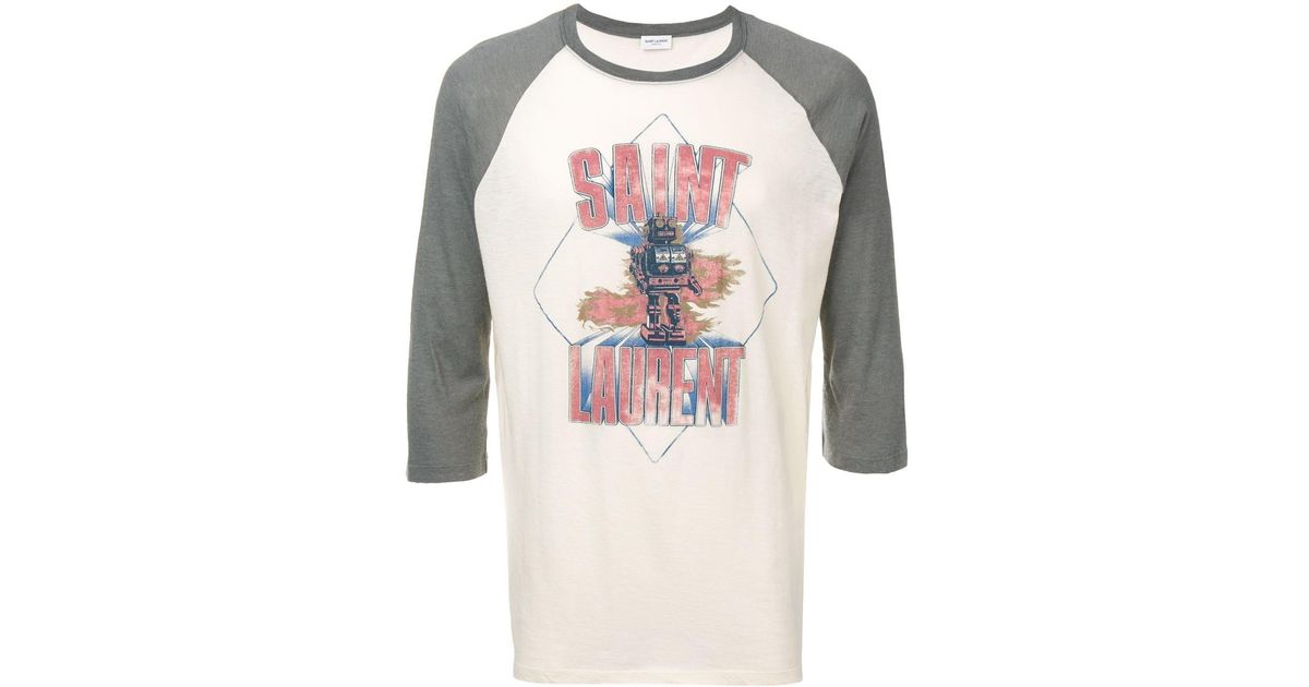 Saint laurent 2025 baseball tee