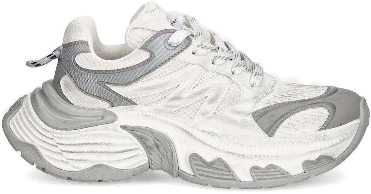 Miss Sixty Textured-Platform Sneakers in White Lyst UK