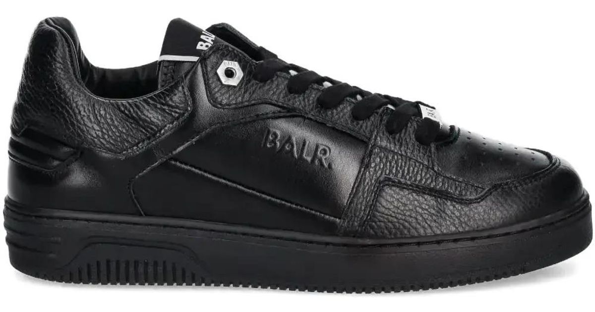 BALR The Club Urban Cup Leather Panelled Lace-Up Sneakers in Black for ...