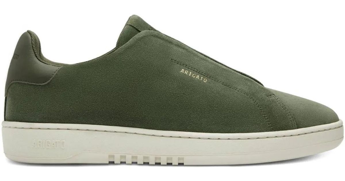 Axel Arigato Dice Laceless Elastic-Panel Suede-Textured Sneakers in ...
