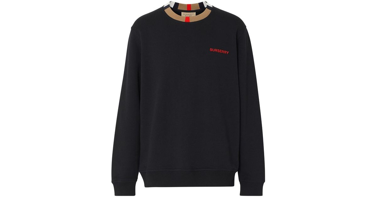 burberry icon stripe sweatshirt