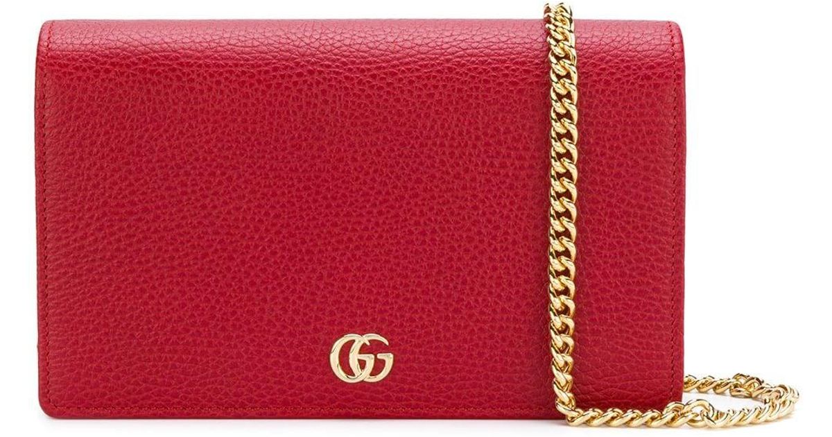 Gucci GG Marmont Mini Chain Wallet Bag - Farfetch