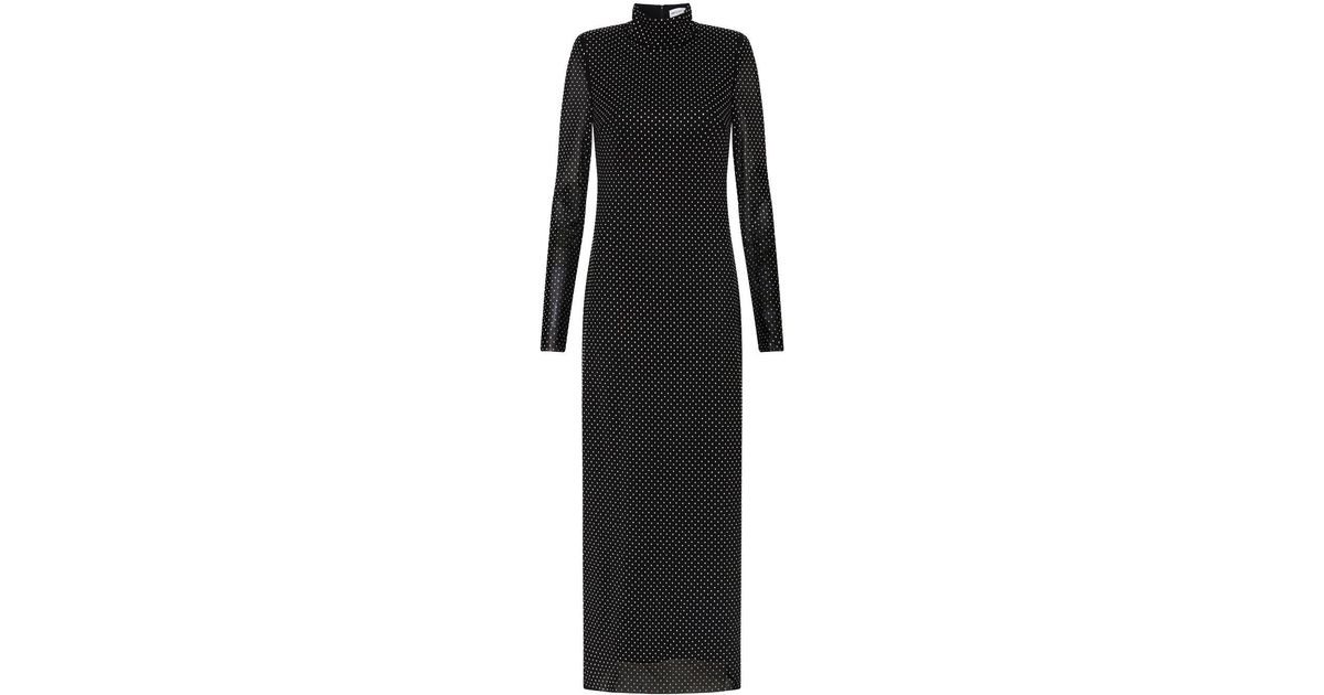 Rebecca Vallance Last Dance Crystal-embellished Midi Dress in Black | Lyst