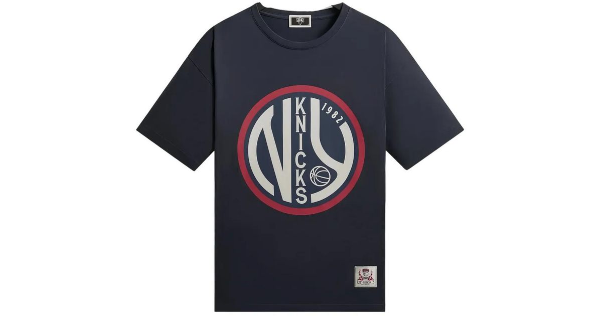 Kith X New York Knicks Graphic T-Shirt in Blue for Men | Lyst