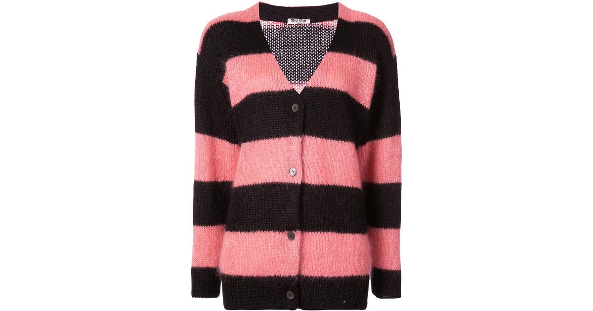 miu miu pink cardigan