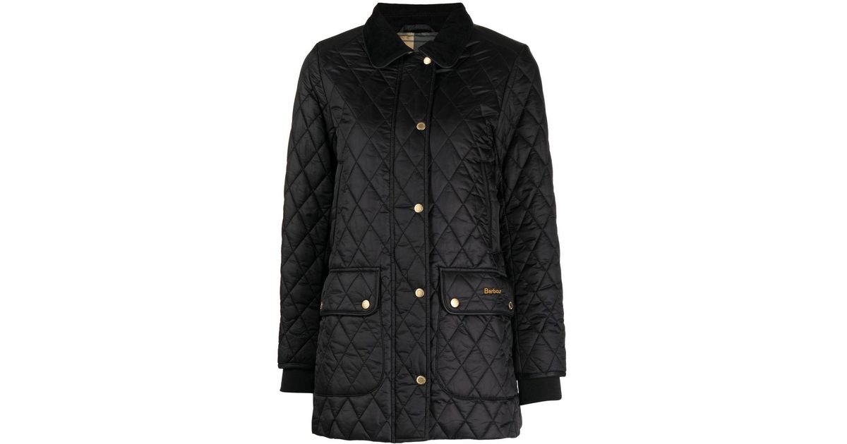 Barbour Kilmarie Quilited Jacket in Black Lyst