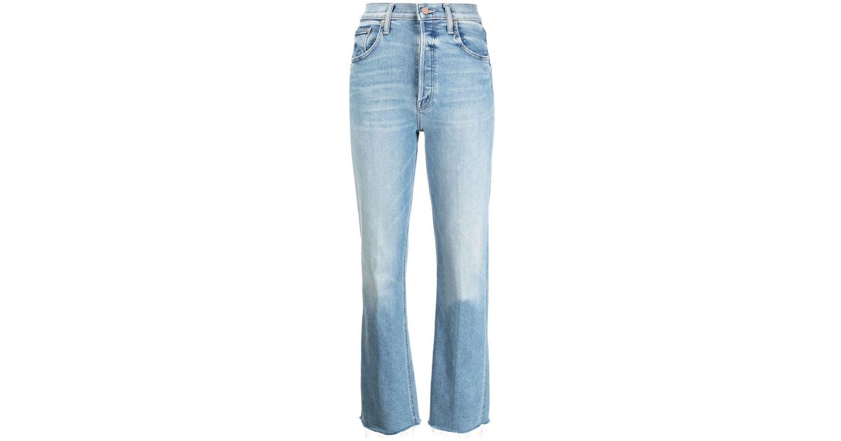 Mother The Tripper Flared Jeans in Blue | Lyst