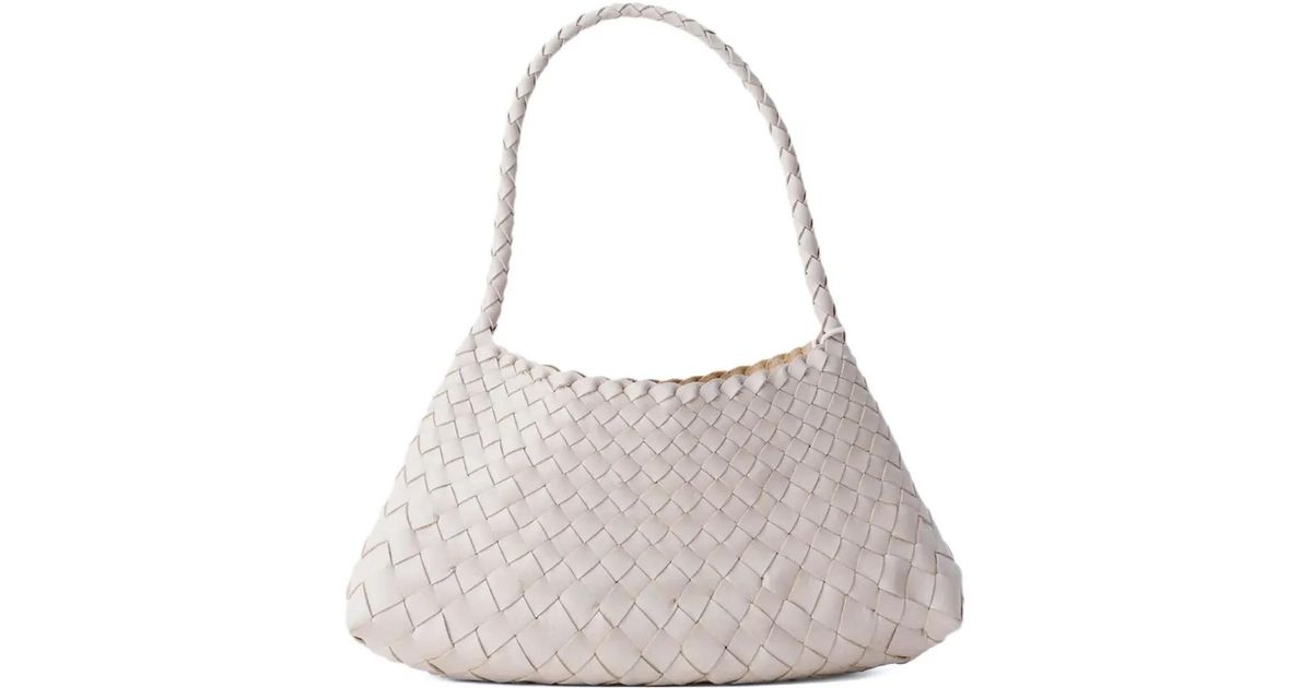 Dragon Diffusion Rosanna Woven-Leather Tote Bag in Grey | Lyst UK