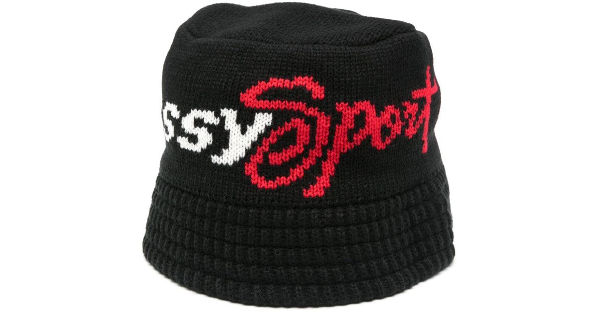 Stussy Sport Bucket Hat in Black for Men | Lyst