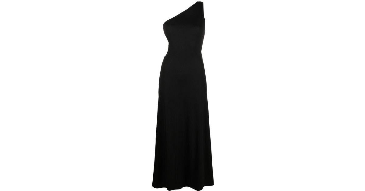 Christopher Esber Cut-out One-shoulder Dress in Black | Lyst UK