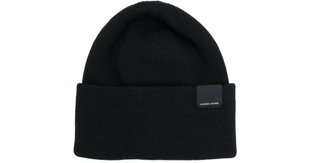 Canada Goose Wool Fitted Beanie in 