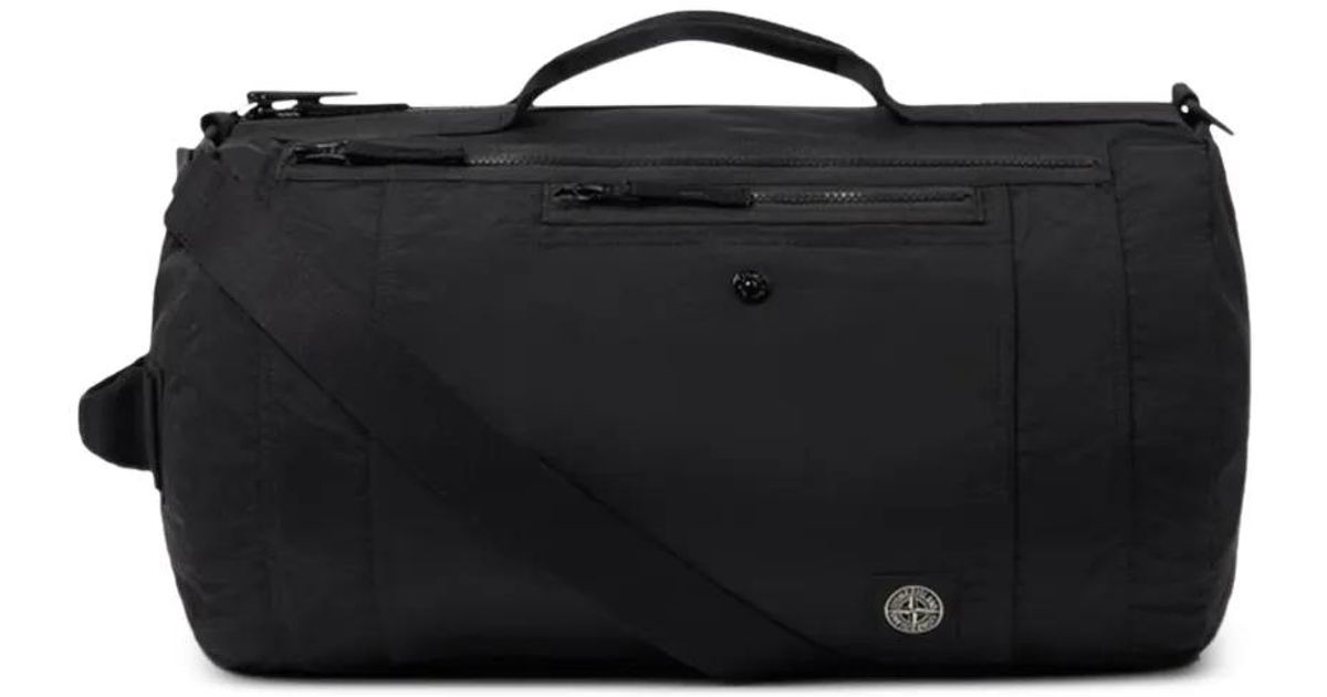 Stone Island Logo Patch Holdalls Bag In Black For Men Lyst stone-island-logo-patch-holdalls-bag-in-black-for-men-lyst
