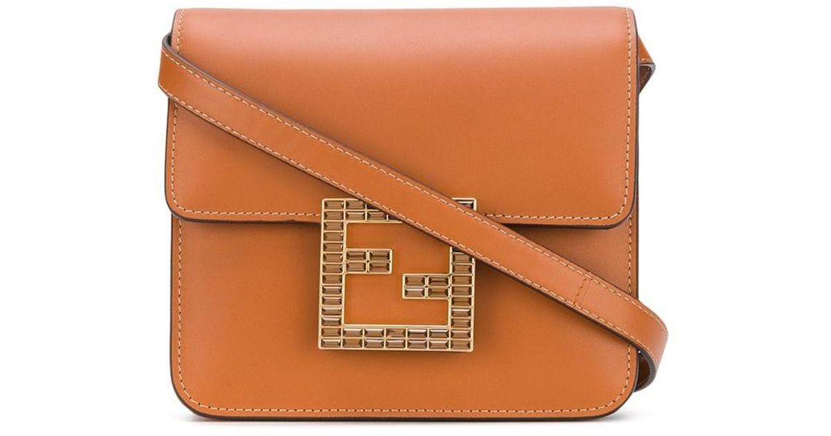 Fendi logo crossbody best sale bag