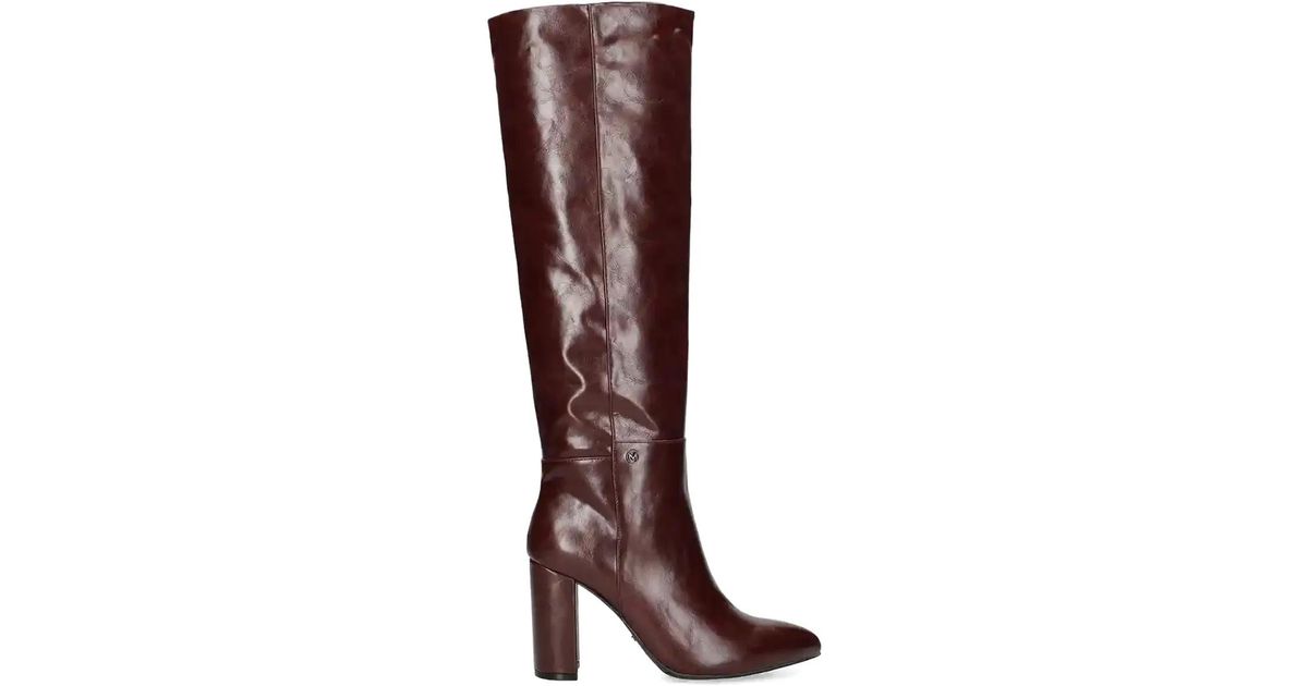 Mexx Block Heel Knee High Boots In Brown Lyst UK Mexx Block Heel Knee High Boots In Brown Lyst UK