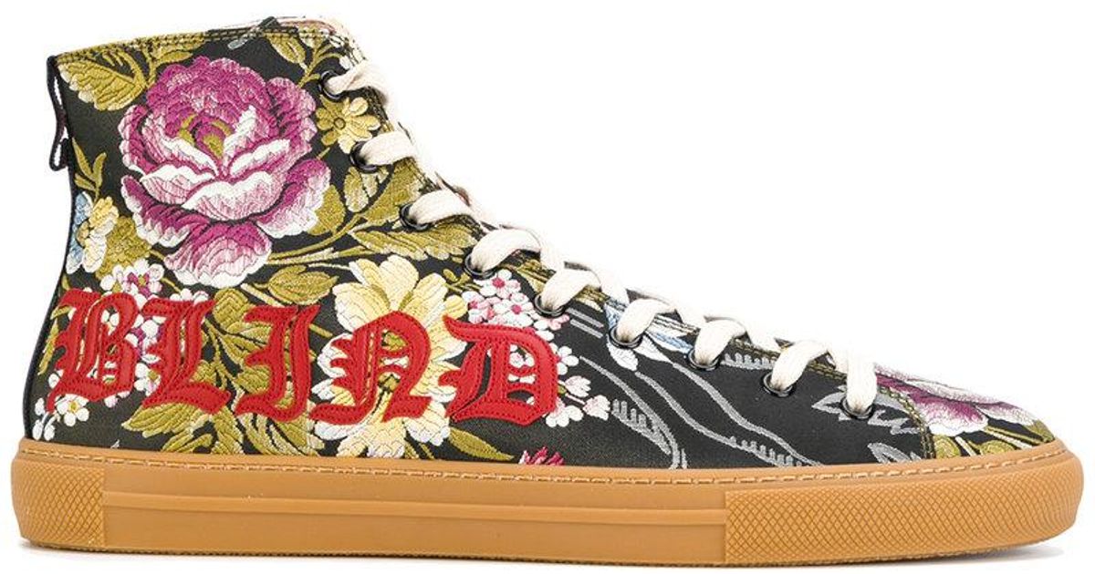 gucci floral high tops