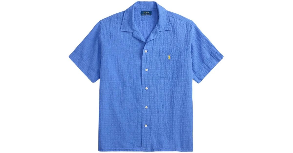 Polo Ralph Lauren Sport Shirt in Blue for Men | Lyst UK