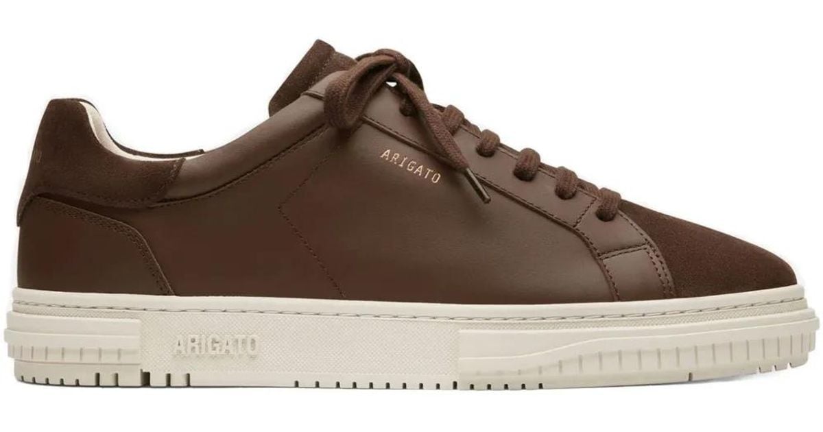 Axel Arigato Atlas Suede-Panel Sneakers in Brown for Men | Lyst