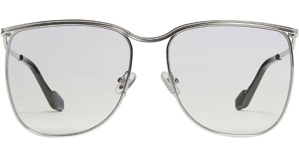 Gentle Monster Oversizedframe Sunglasses in Silver (Metallic) Lyst UK