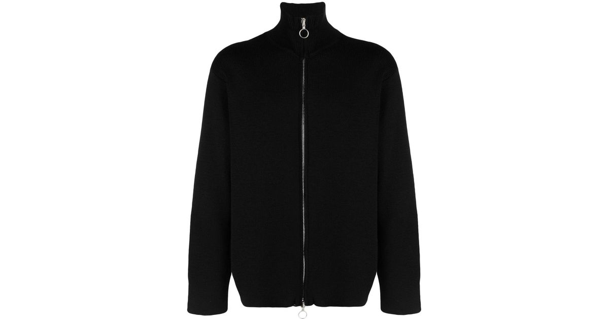 Our Legacy Zipup Wool Cardigan in Black for Men Lyst