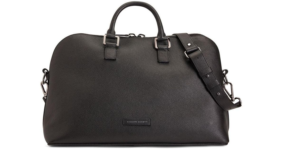 Giuseppe Zanotti Karly Leather Holdall in Black for Men Mens Bags Duffel bags and weekend bags 