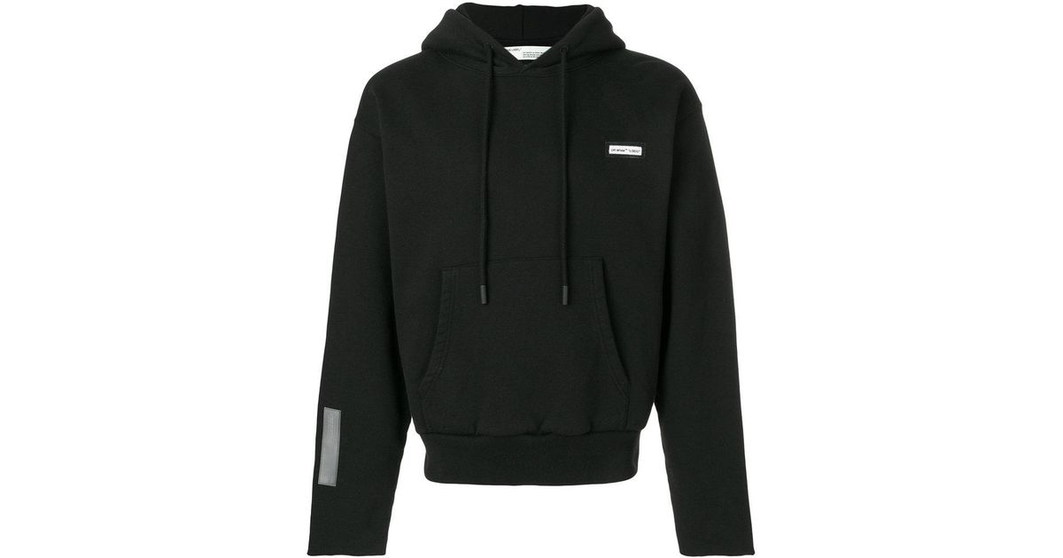 off white basic hoodie