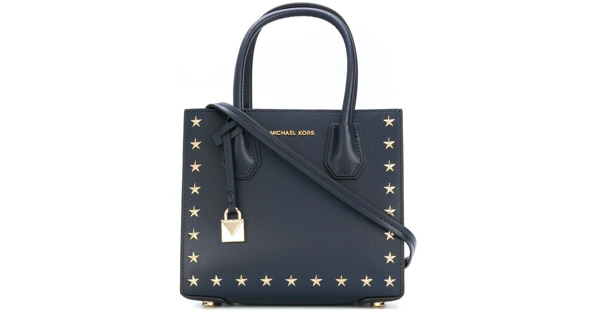 michael kors blue studded purse
