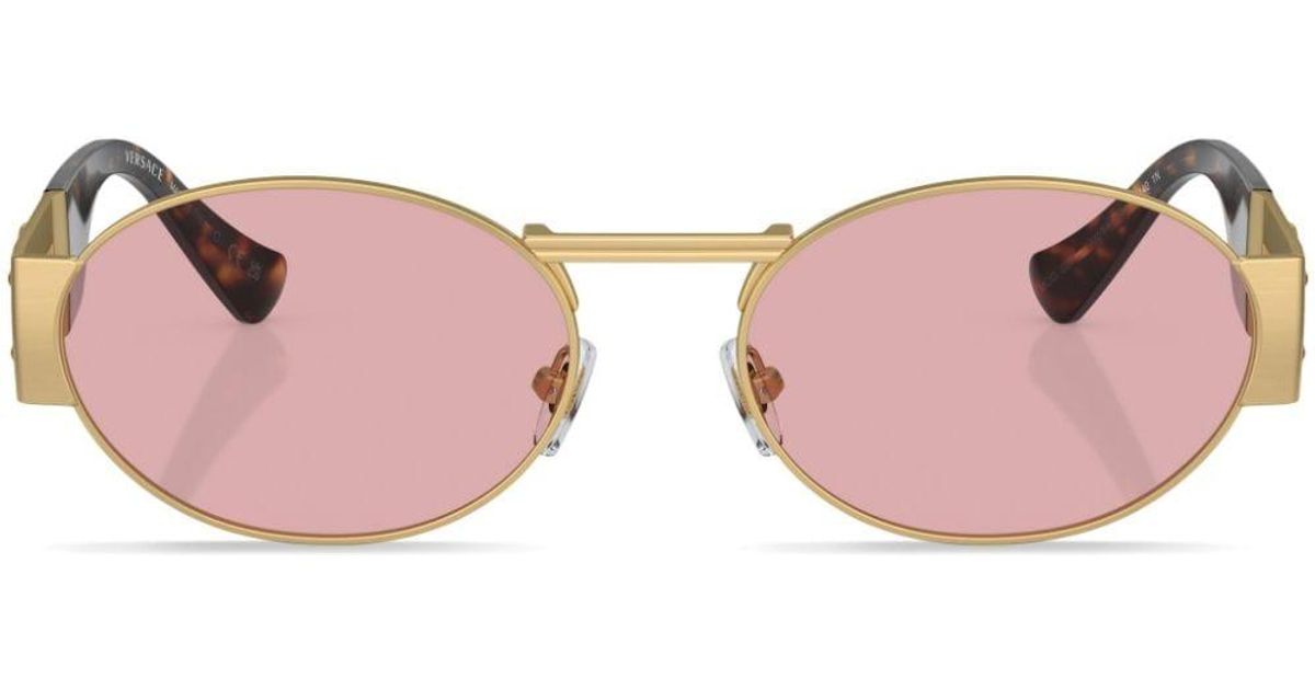 Rose gold top versace sunglasses