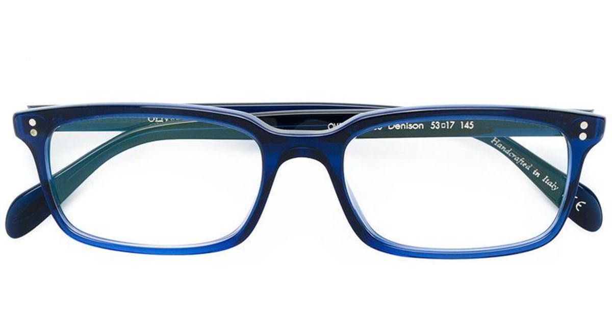 Oliver Peoples Denison Glasses in Blue for Men | Lyst