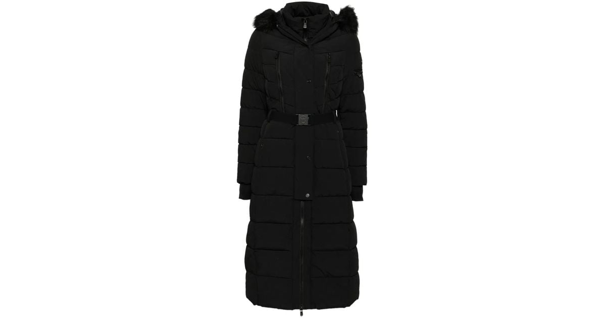 Belted Maxi Michael Kors Long Coats Belted Puffer Michael Kors