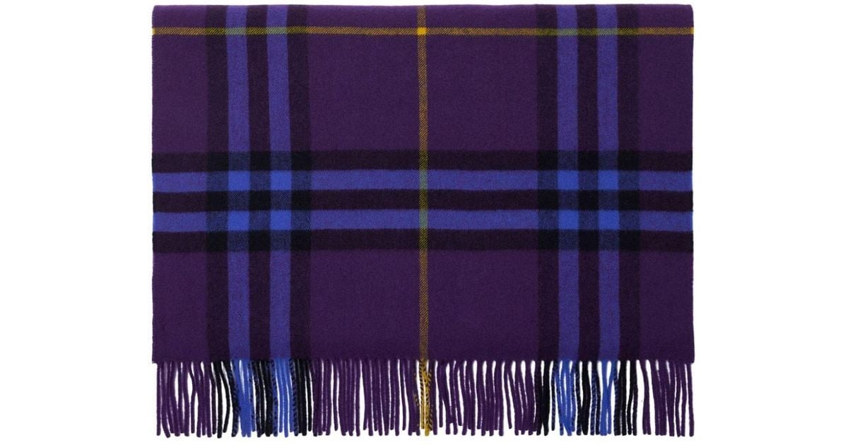 Burberry plum top check scarf