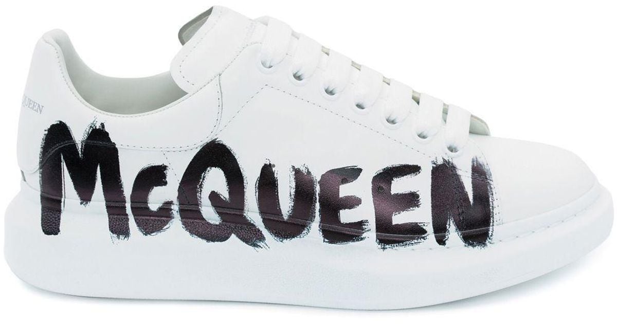 Sneakers con stampa da Uomo di Alexander McQueen in Bianco | Lyst