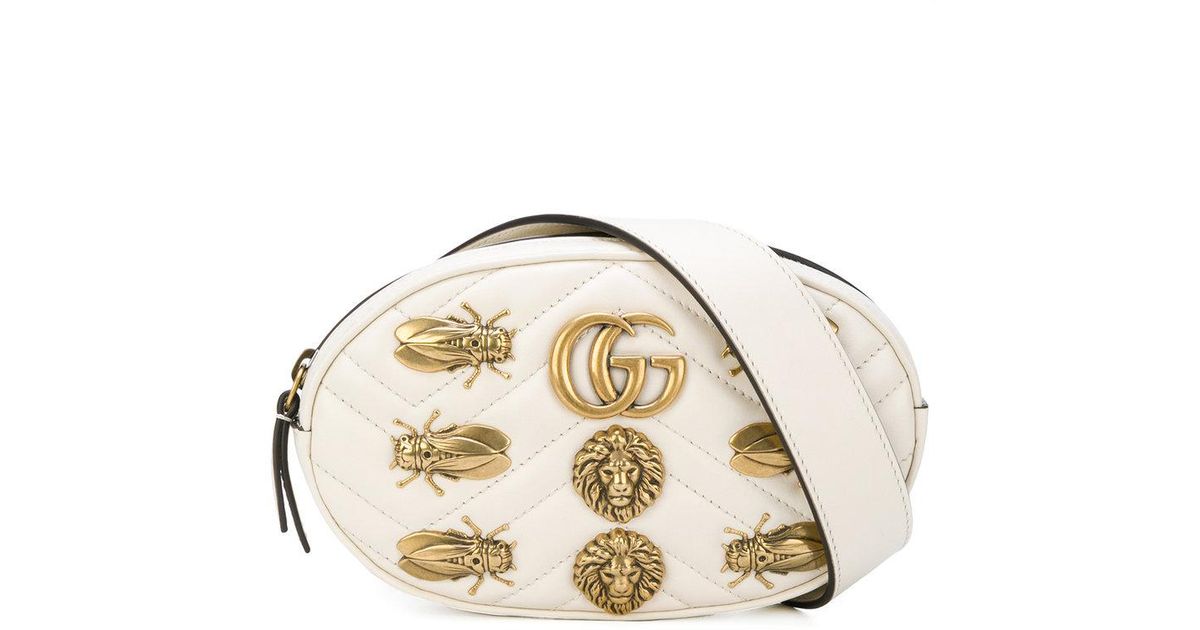 white gucci belt bag