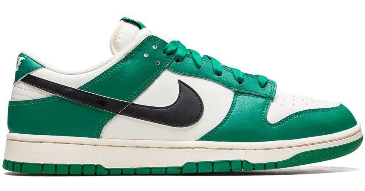Nike Leather Dunk Low Retro Se Sneakers in White (Green) for Men Lyst Canada
